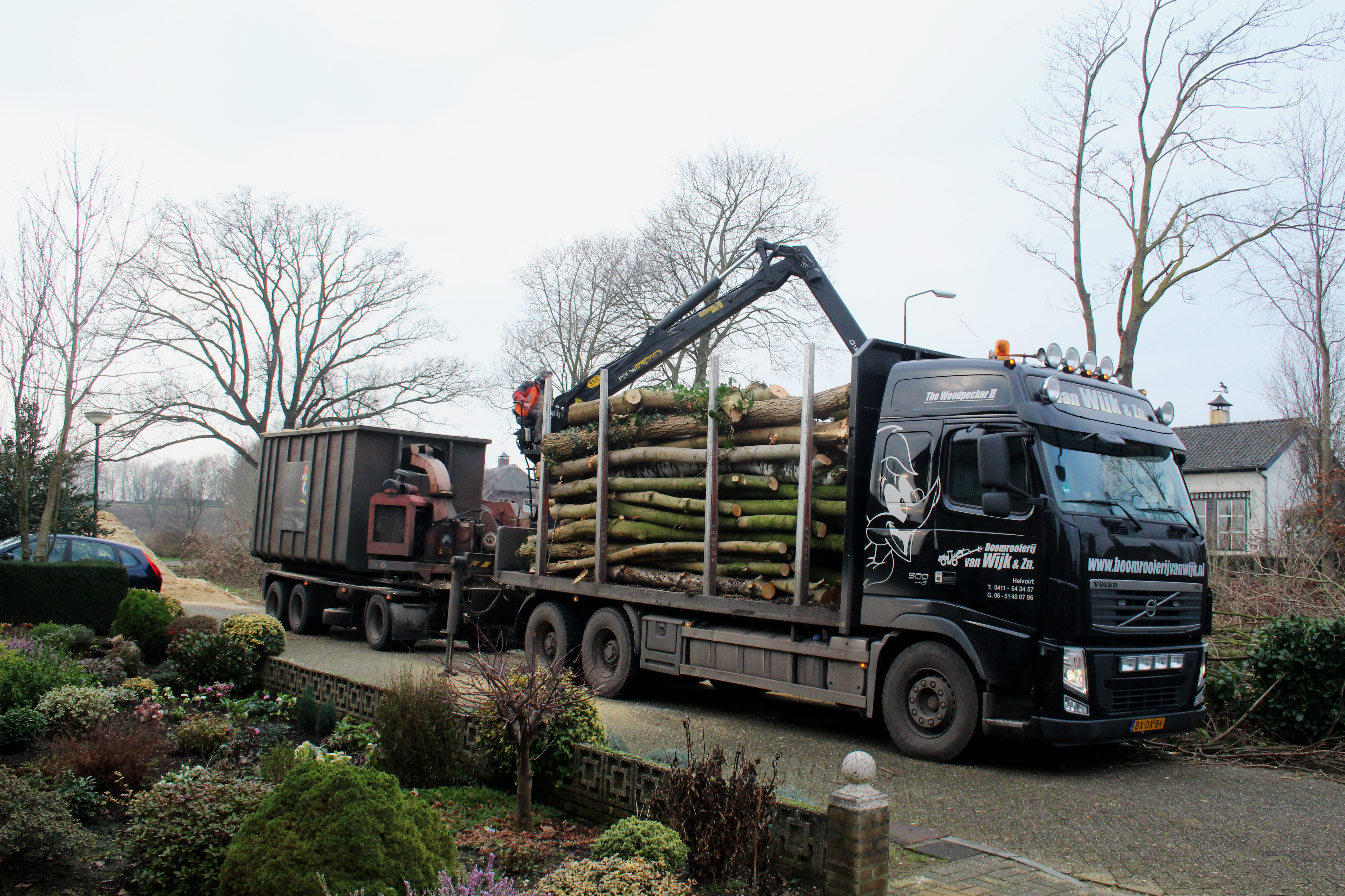 Hout transporteren